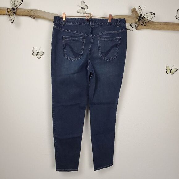 Lane Bryant genius fit skinny Jean's blue 18 long - Picture 4 of 8